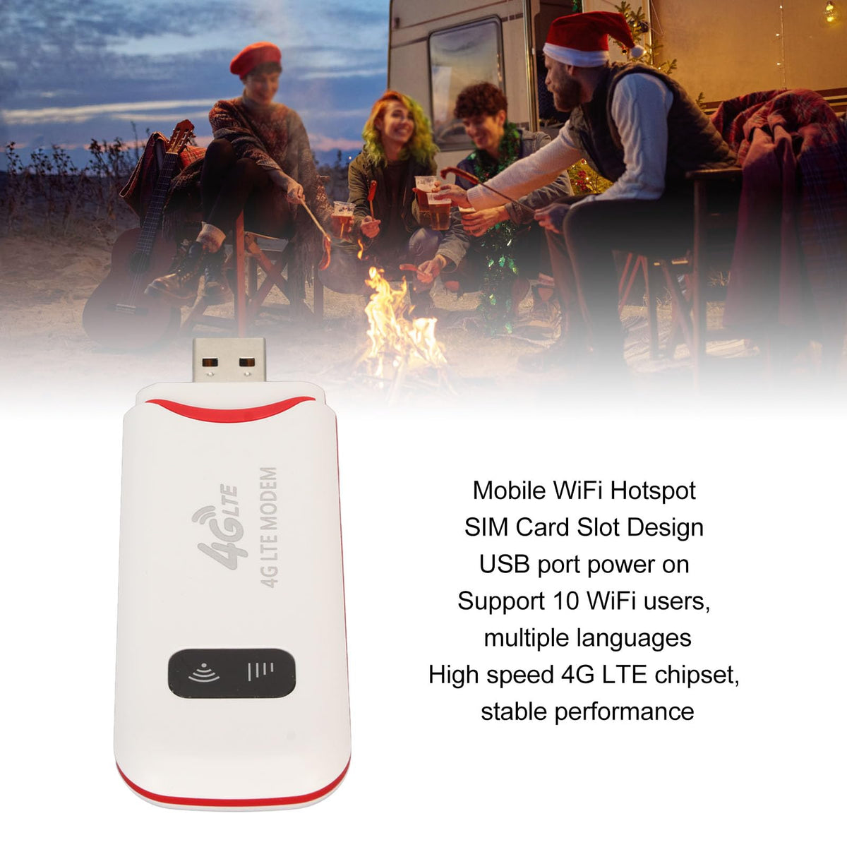 Estink portable router with SIM slot offering flexible multi-device WiFi access.