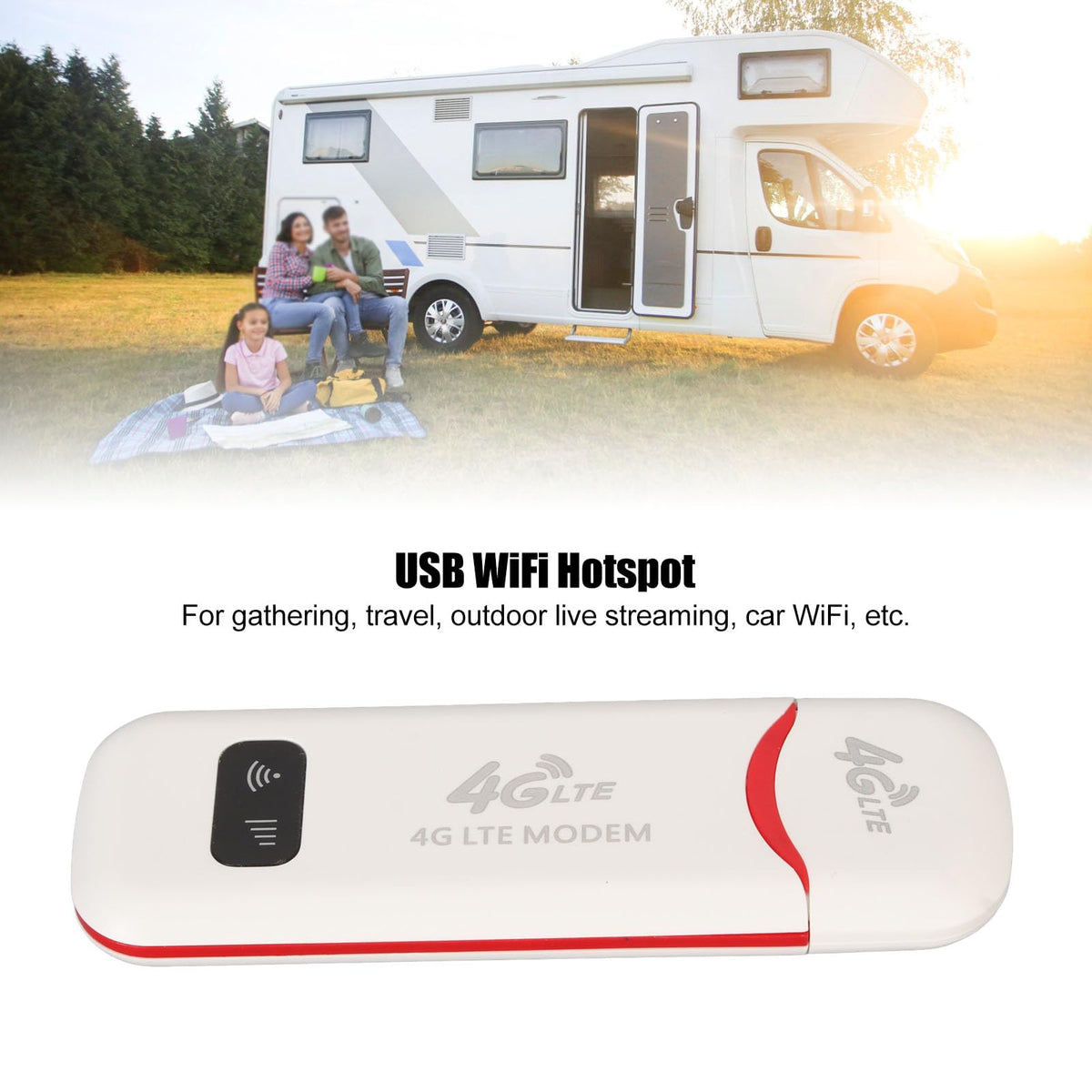 Estink travel hotspot 300Mbps enables fast wireless sharing during trips.