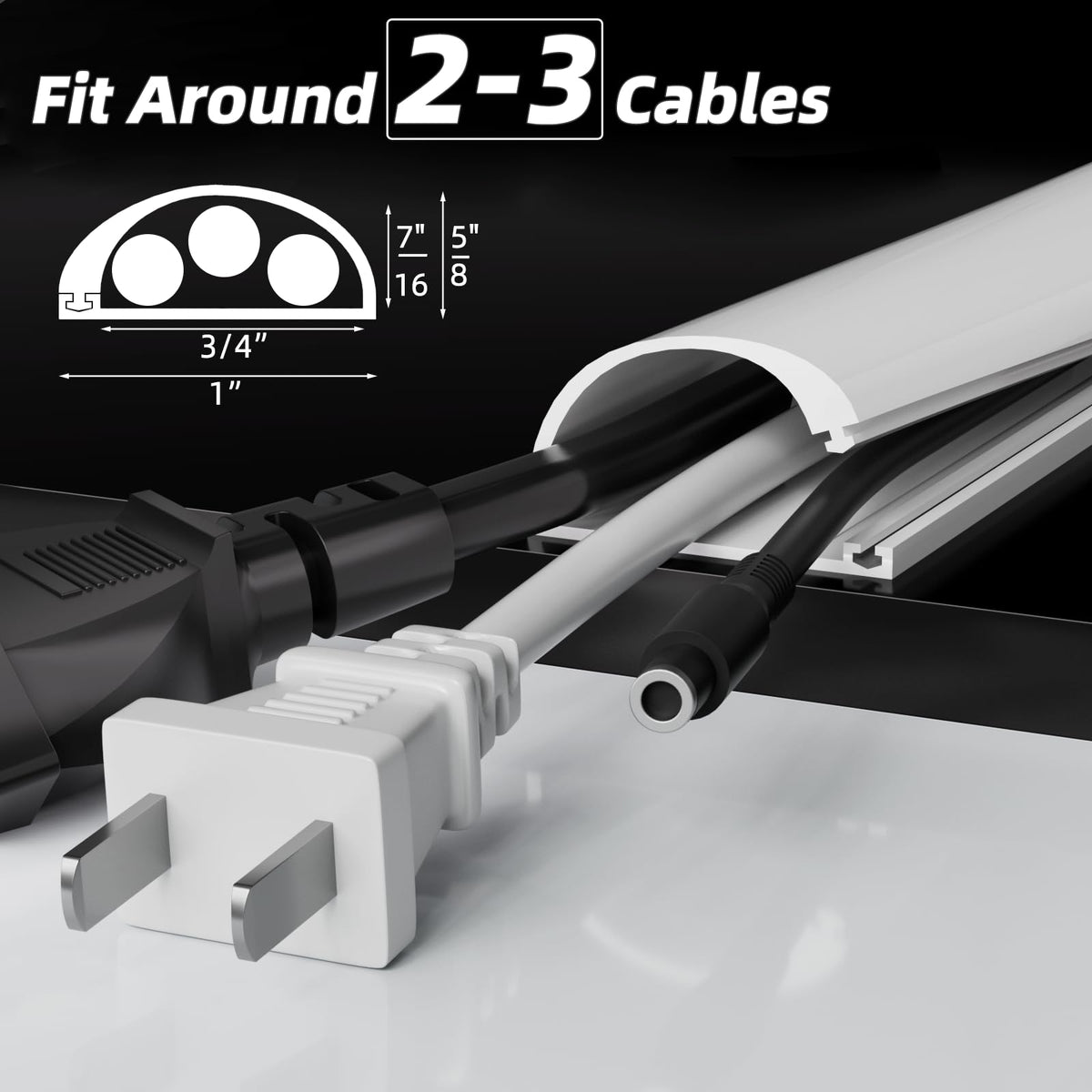 ESUFEIR cord hider side-opening buckle for quick cable access and organization.