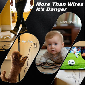 ESUFEIR small wires model hides a single cable neatly behind furniture.