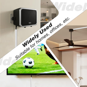 ESUFEIR TV cable organizer behind a flat screen creates tidy entertainment area