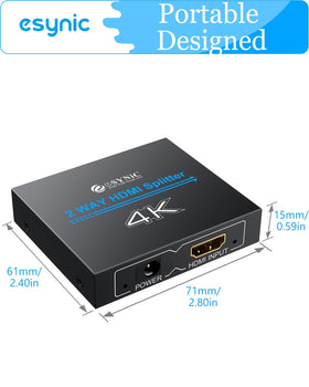 eSynic close-up of 24K gold-plated HDMI connector for reduced signal loss