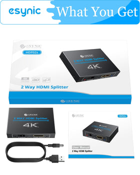 eSynic boxed packaging with included accessories ready for setup