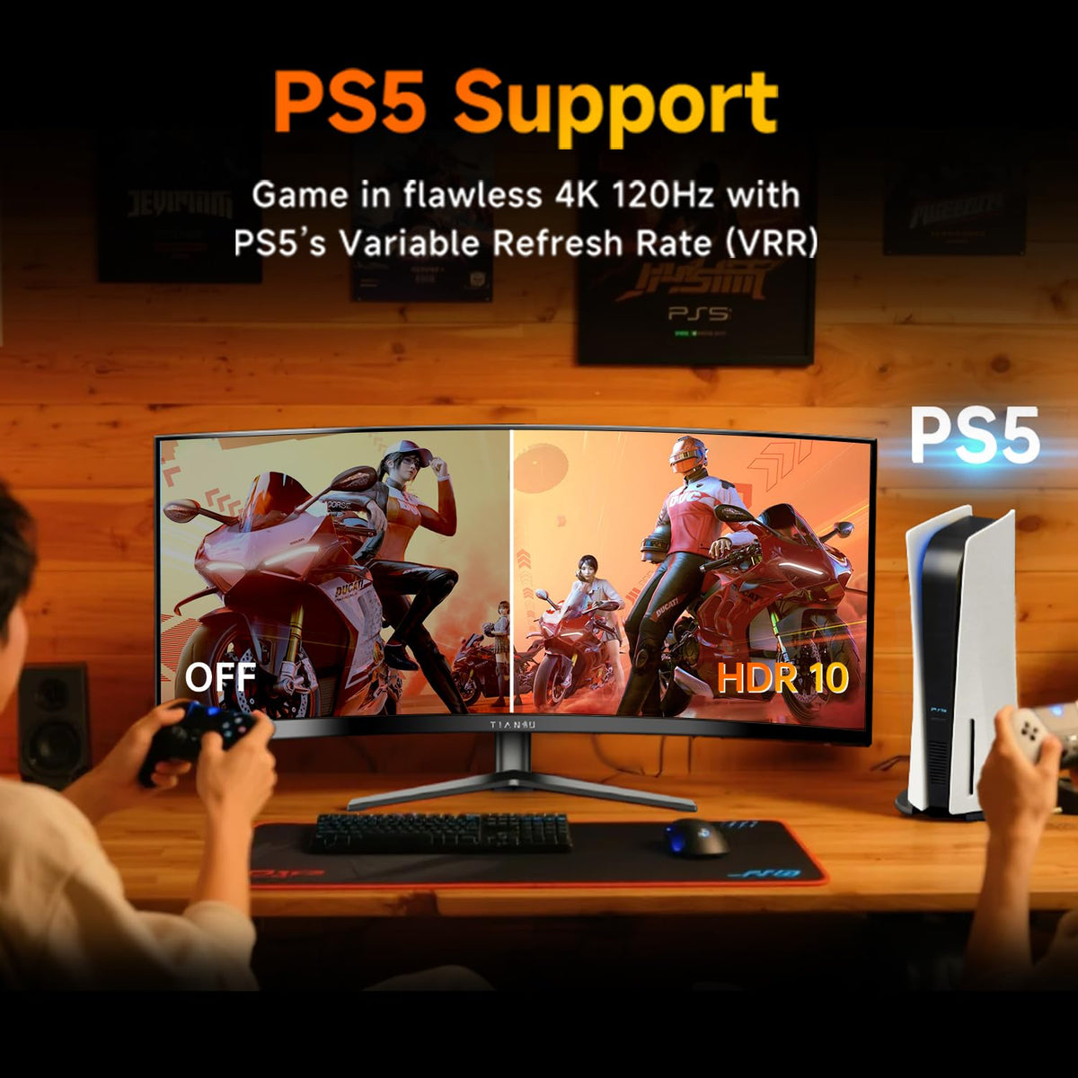 ETiansu anti-glare display reduces reflections during play.
