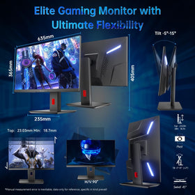 ETiansu TS2700 connectivity image shows HDMI 2.1 and DP ports