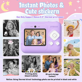 ETIKEZ camera 2.4-inch LCD screen helps kids preview shots.