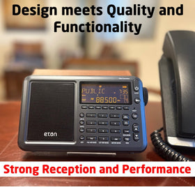 Eton Elite Executive SSB capability highlights advanced shortwave listening.