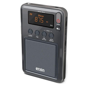 Eton Elite Mini inside vegan leather case ready to carry for preparedness and travel