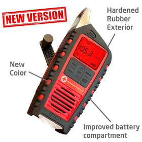 Eton Odyssey radio digital display with tuner and clock for easy station navigation.