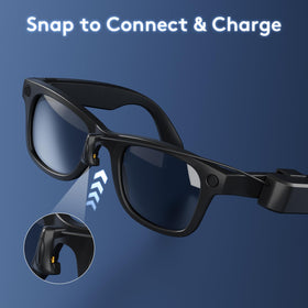 Euezmy side profile on Wayfarer frame demonstrating lightweight comfortable wear
