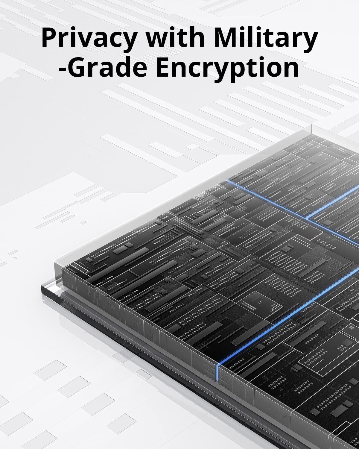 eufy advanced encryption icon highlights on-device data protection.