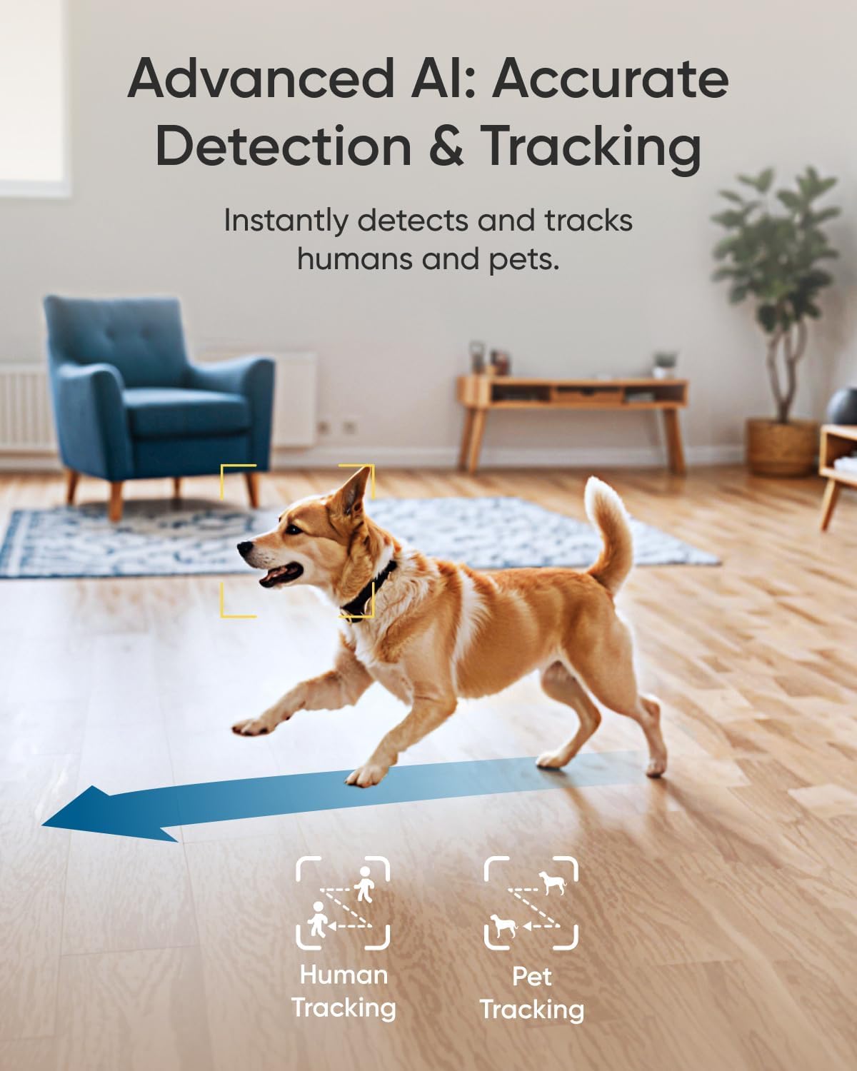 eufy Security E30 mid-motion pan-tilt action capturing tracked movement reliably