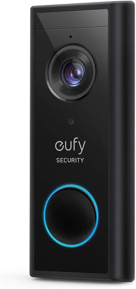 eufy Security 2K doorbell front view captures visitors clearly for doorstep monitoring
