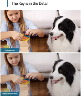 eufy Security 2K indoor cam two-way audio enables real-time conversations.