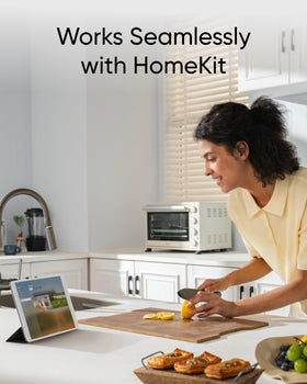 eufy Security compatibility image showing HomeKit and Alexa integration.