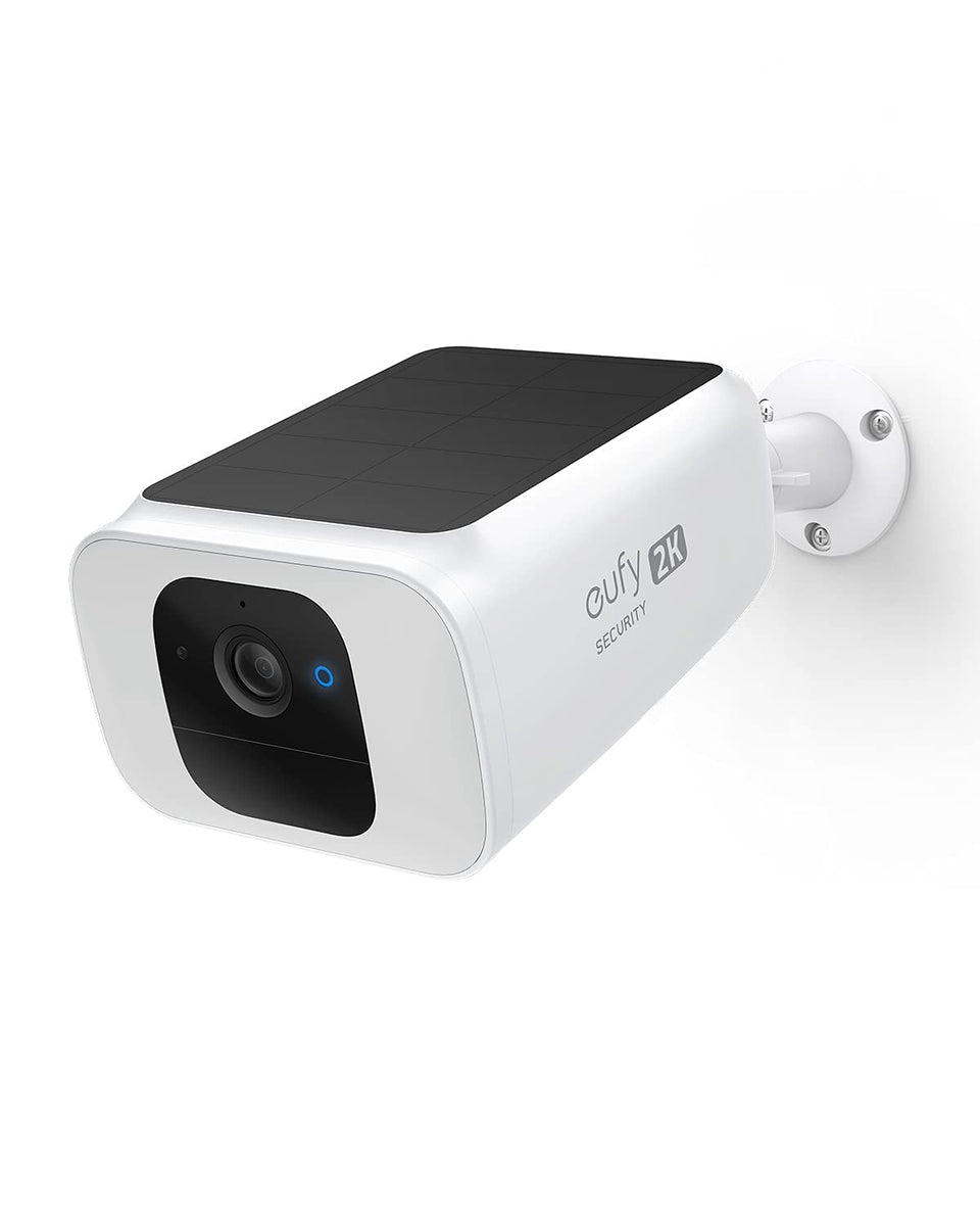 Eufy SoloCam S40 outdoors in sunlight showing solar-powered continuous power for security