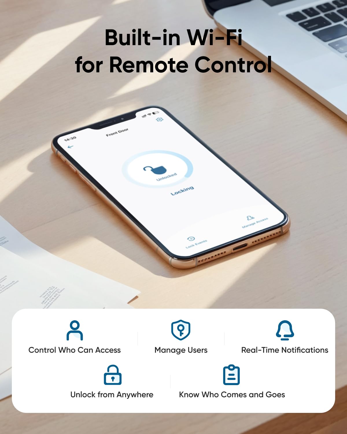 eufy Security C33 battery-powered reliability keeps the lock running smoothly