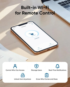 eufy Security C33 battery-powered reliability keeps the lock running smoothly