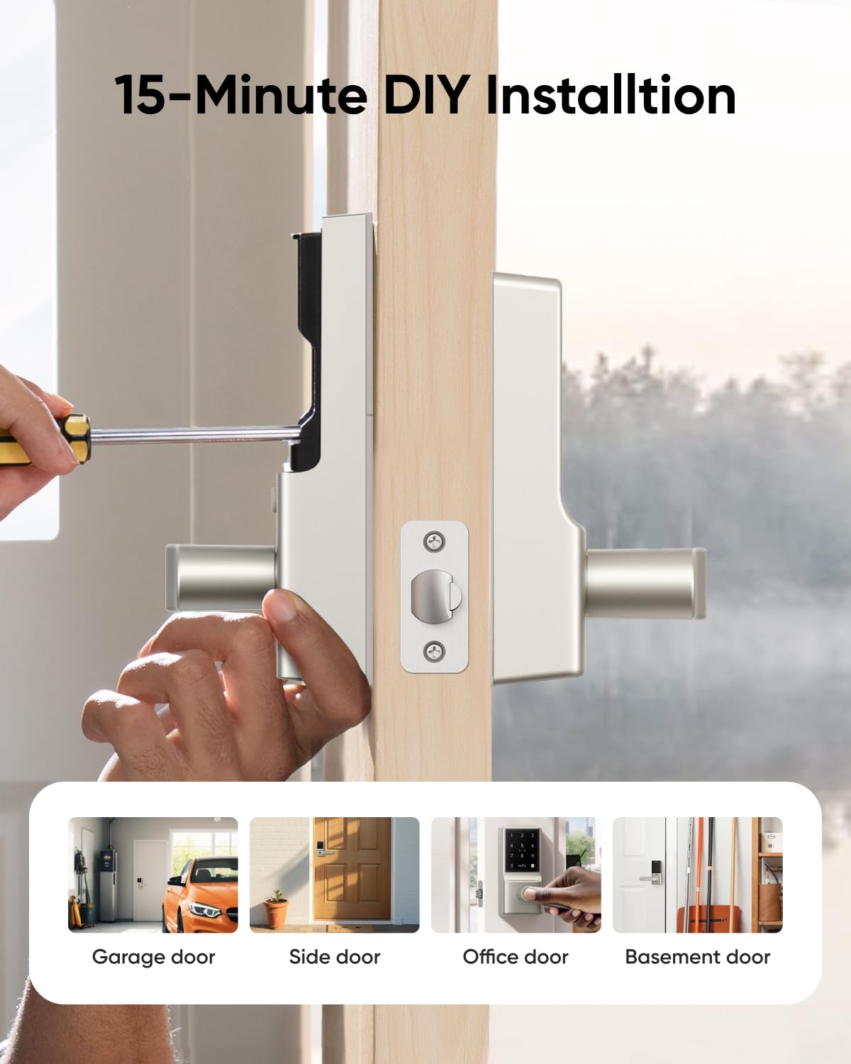 eufy Security C33 install in 15 minutes, no drilling.