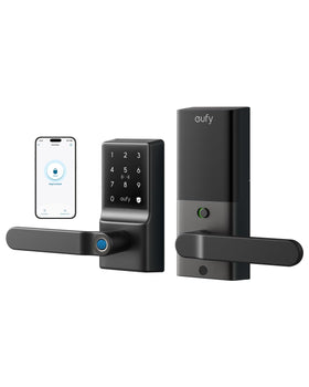 eufy Security C33 fingerprint-handle unlocks quickly for family entry