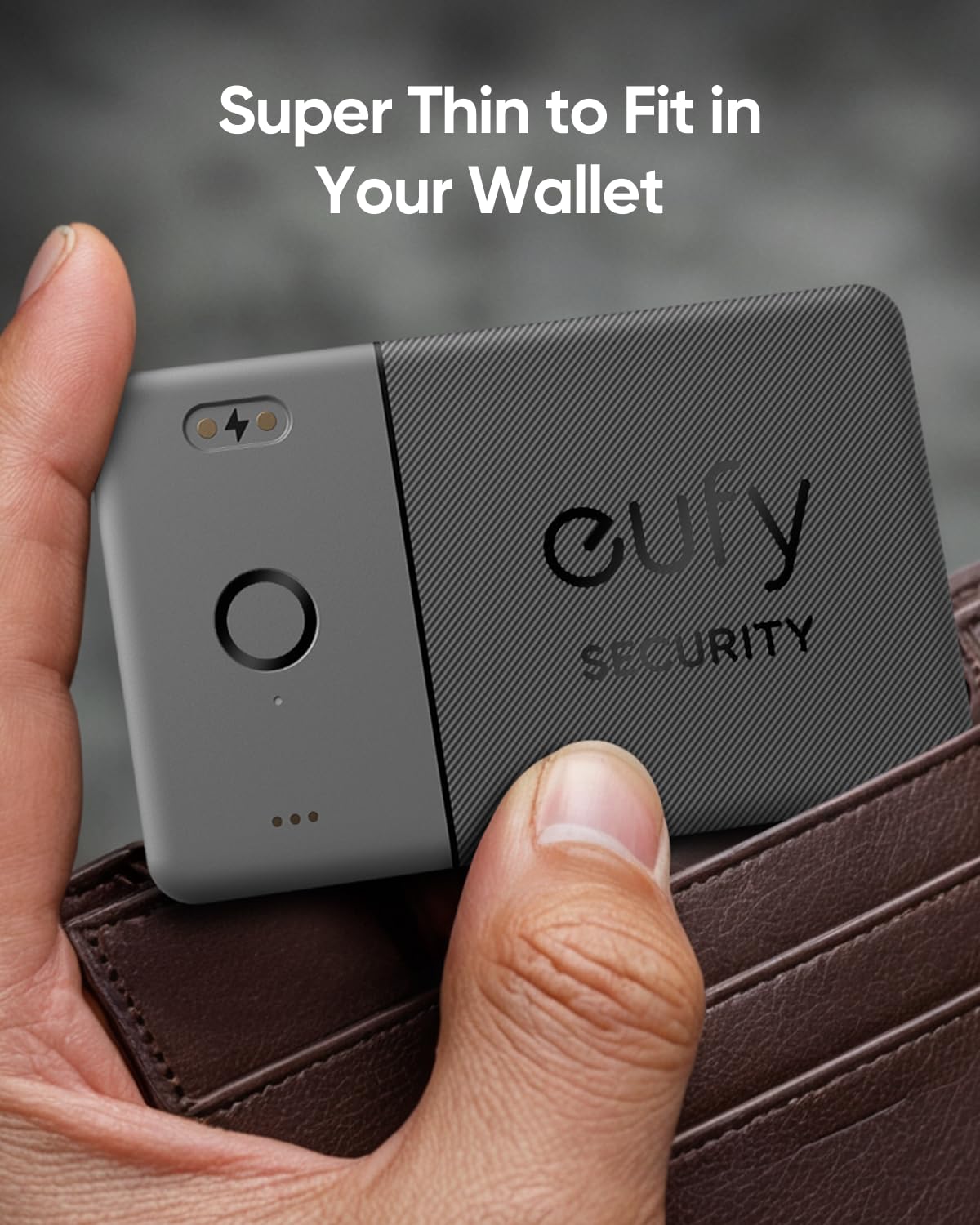 eufy Security SmartTrack Card E30 ultra-lightweight, slim profile in pocket