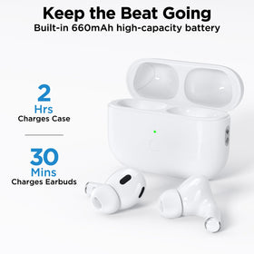 Euiyi AirPod Pro replacement case with alloy hinge for durability.