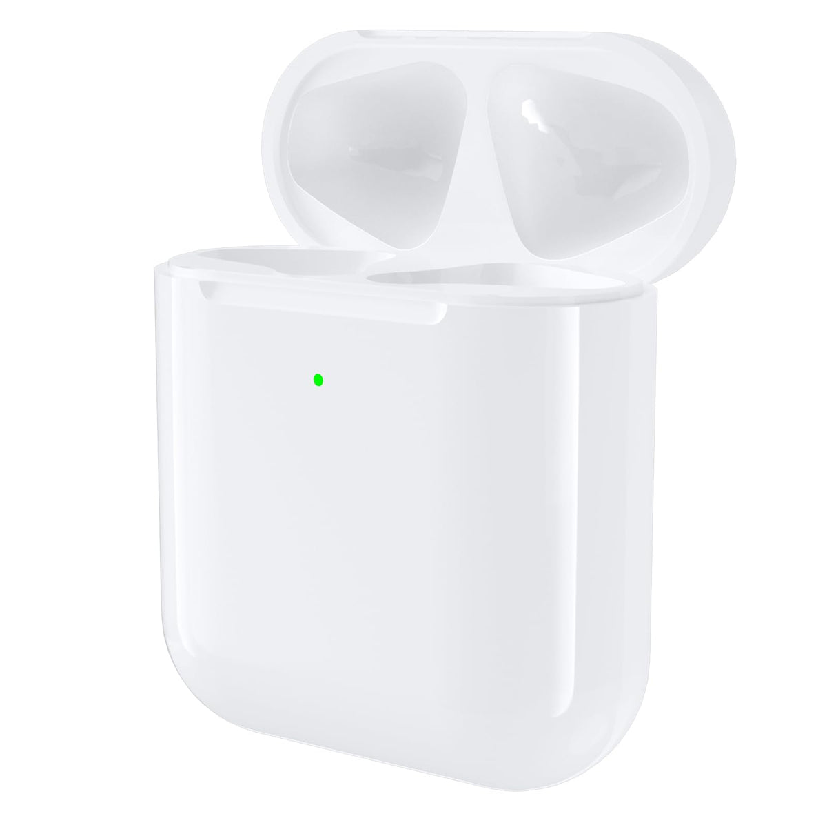 Euiyi AirPods replacement case front view, supports quick charging for earbuds
