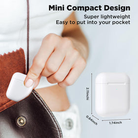 Euiyi AirPods case matte white finish suitable for daily use