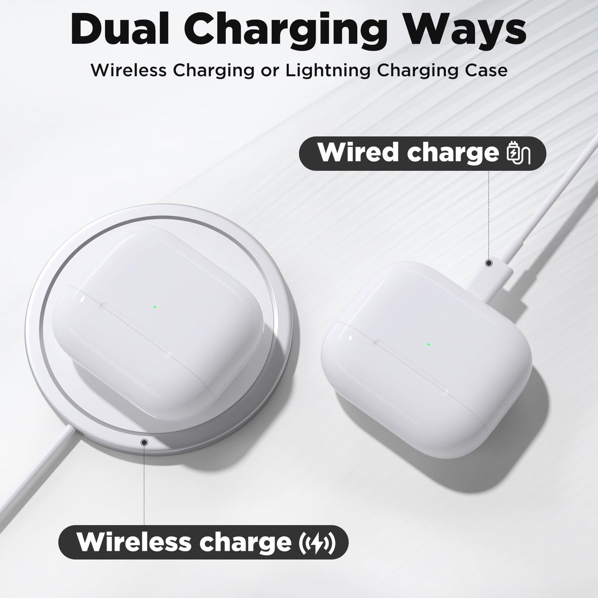 Euiyi AirPods 3 case side with dual charging options Lightning and wireless