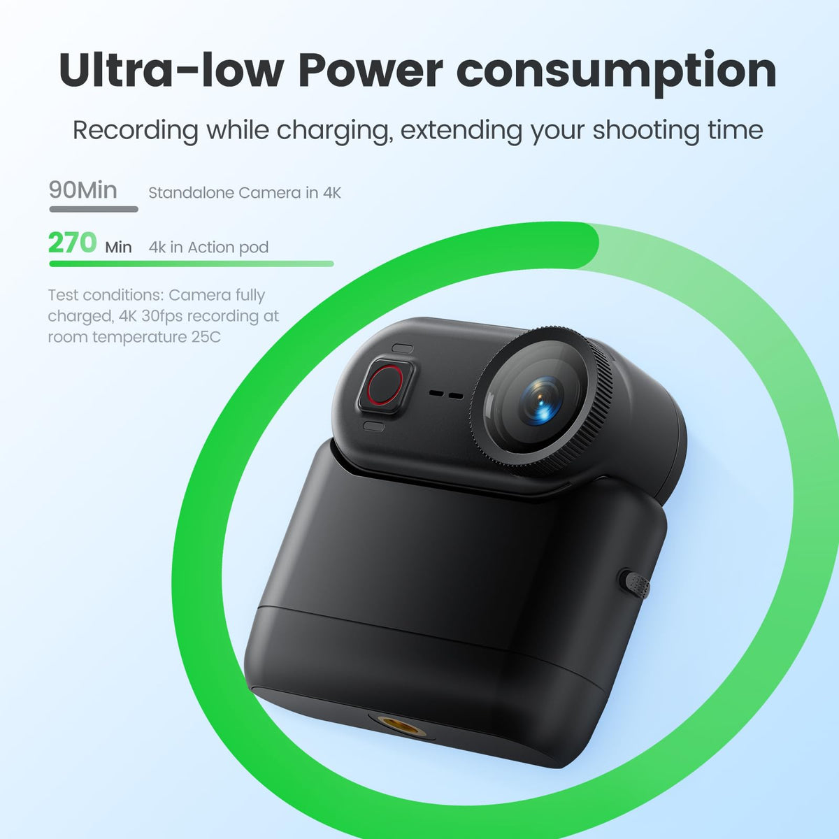 Euorosi action pod battery extends recording time during longer shoots.
