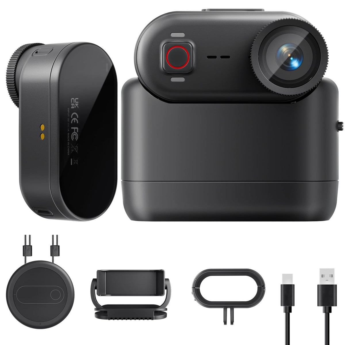Euorosi thumb camera captures 4K30fps from a first-person perspective for hands-free filming.