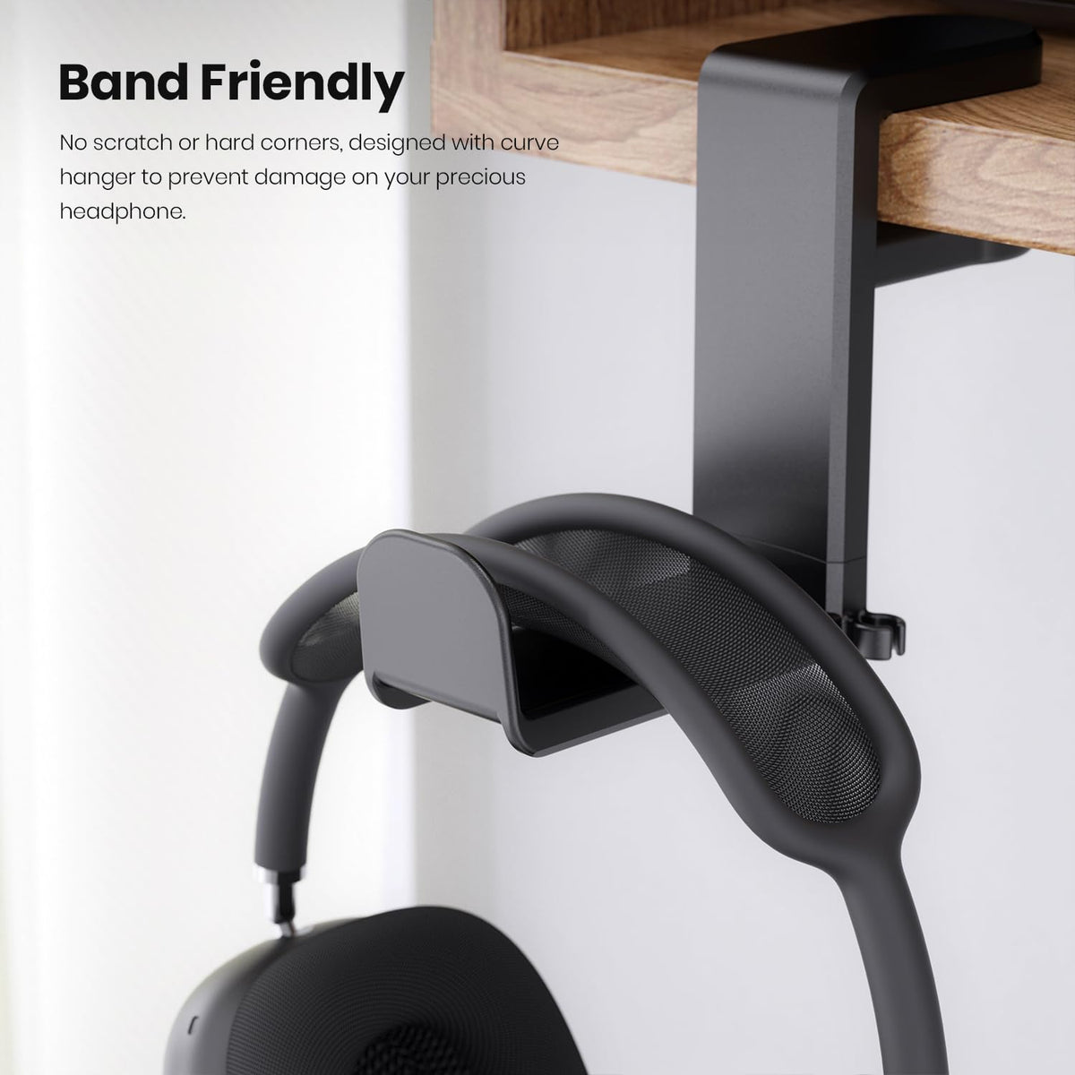 EURPMASK universal-fit headset stand works with most wireless and wired headphones.