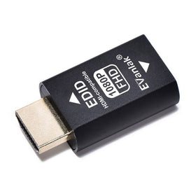 EVanlak HDMI EDID emulator front view showing compact, clean signal path