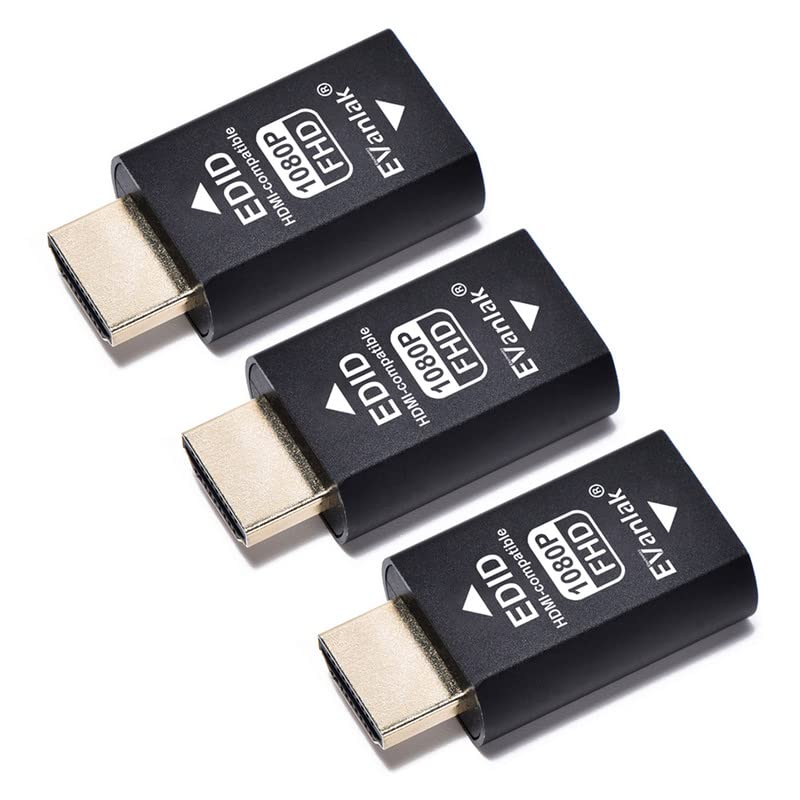 EVanlak front view of three adapters showing compact pack and benefit of spares