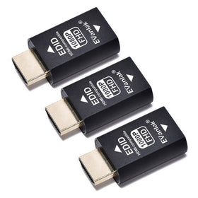 EVanlak front view of three adapters showing compact pack and benefit of spares