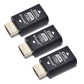 EVanlak front view shows compact dongle and stable EDID benefit