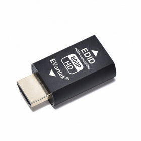 EVanlak HDMI EDID Emulator close-up shows durable aluminum body for reliability