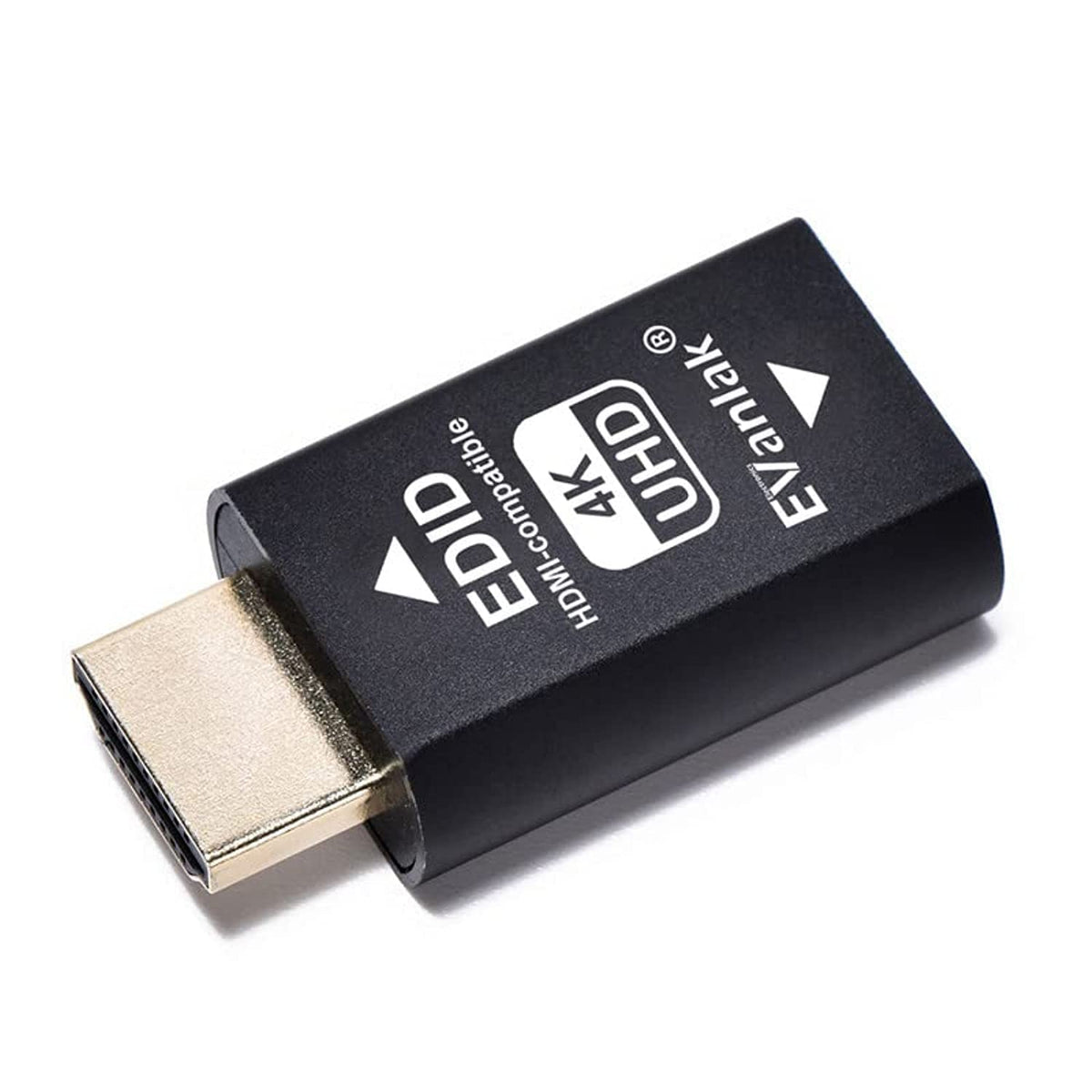 EVanlak HDMI EDID Emulator front view showing quick, reliable setup.