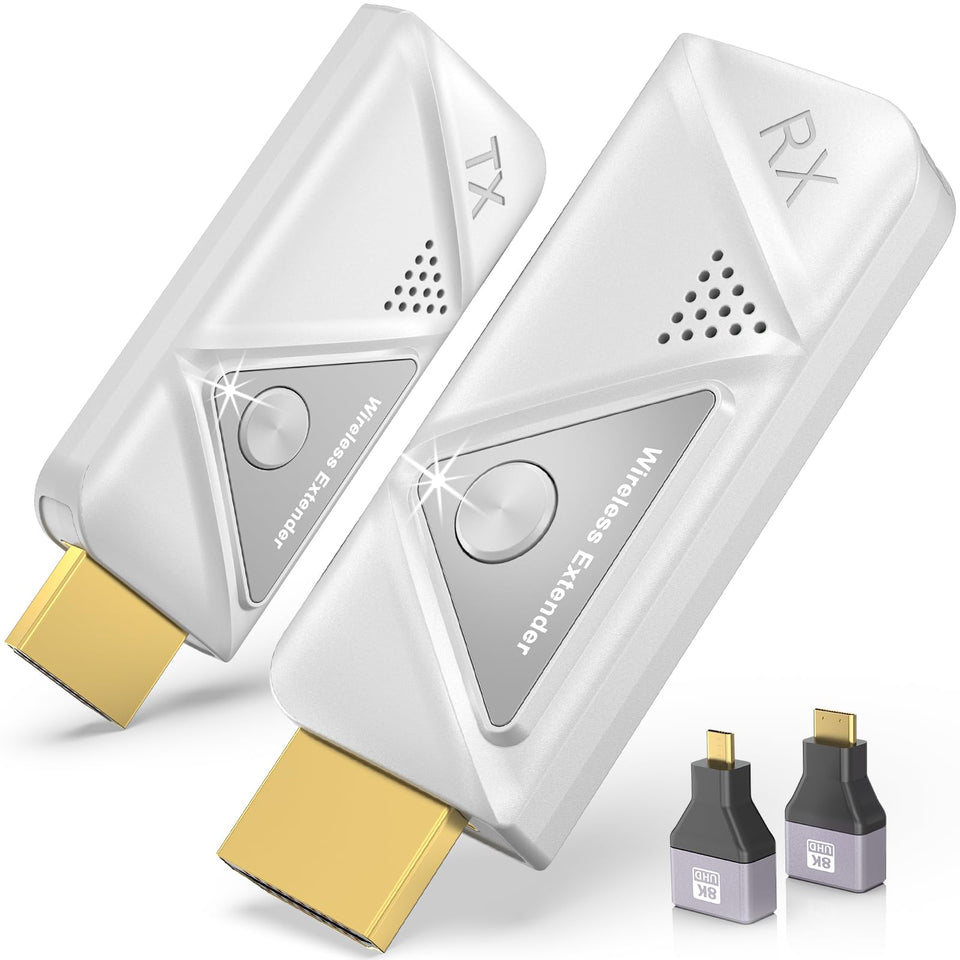 EVATEK front view of transmitter and receiver showing compact pair and easy setup