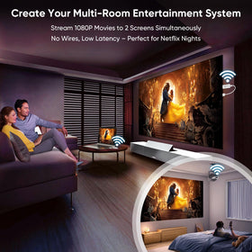 Plug-and-play design for quick wireless setup without apps.