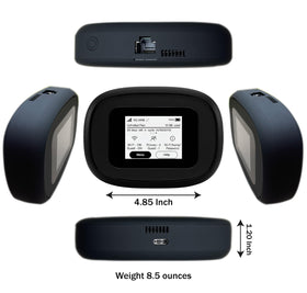 EVDO-LINK MiFi M1000 touchscreen interface showing network status.