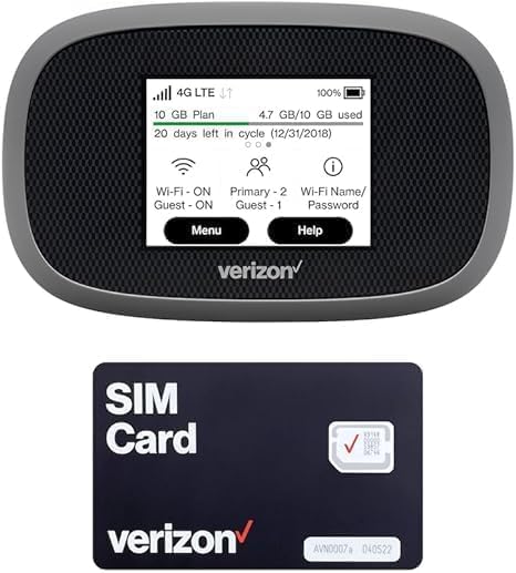 EVDO-LINK Verizon MiFi 8800L front view, compact travel hotspot for reliable on-the-go Wi‑Fi