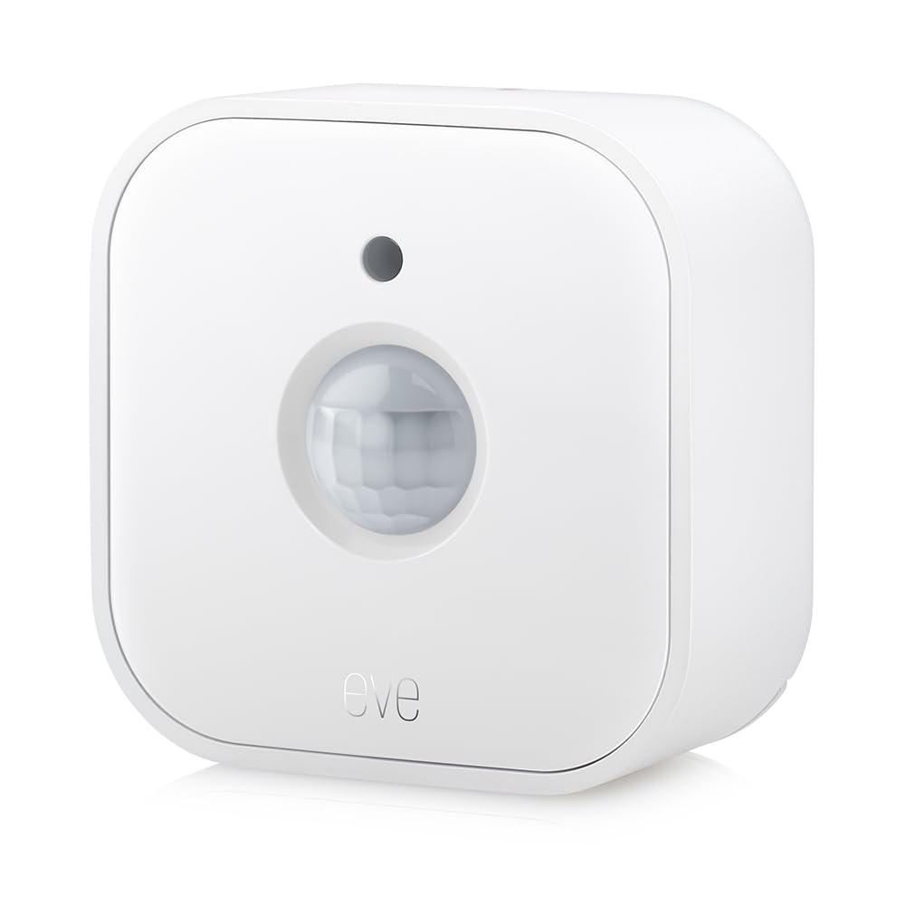 Eve Motion front view showing compact housing and quick installation benefit