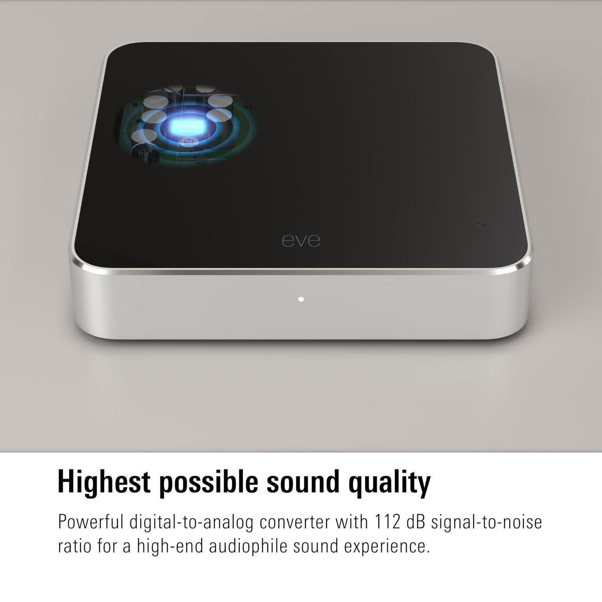 Eve Play multiroom sync setup illustrating synchronized playback across rooms.