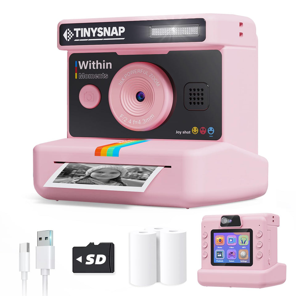 Eveedo front view showing buttons and lens for easy kid use