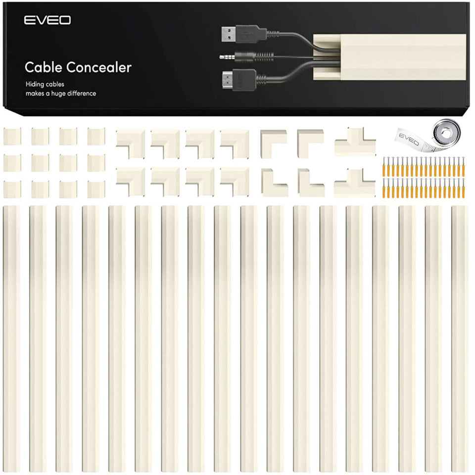 EVEO front packaging showing full 306 inch kit and contents for neat organization