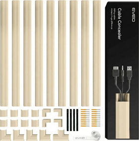 EVEO cord hider wall 150in conceals cables for a tidier living room