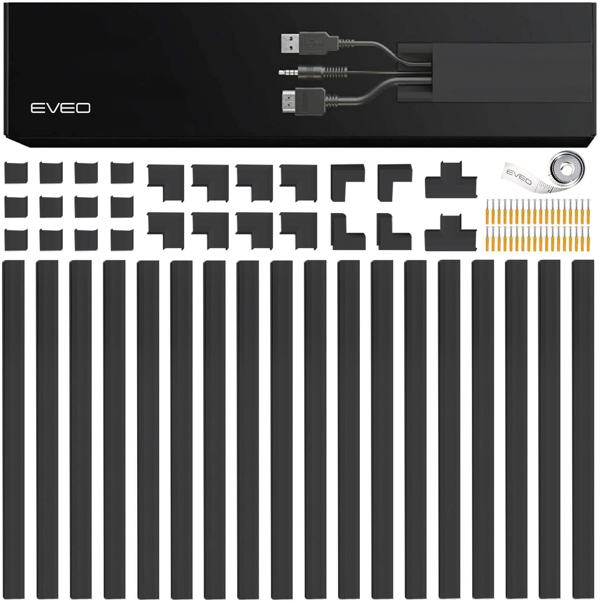 EVEO front packaging showing full 20-piece kit and benefit of large coverage