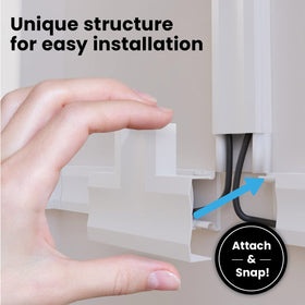 EVEO painted finish blending with wall to demonstrate discreet appearance