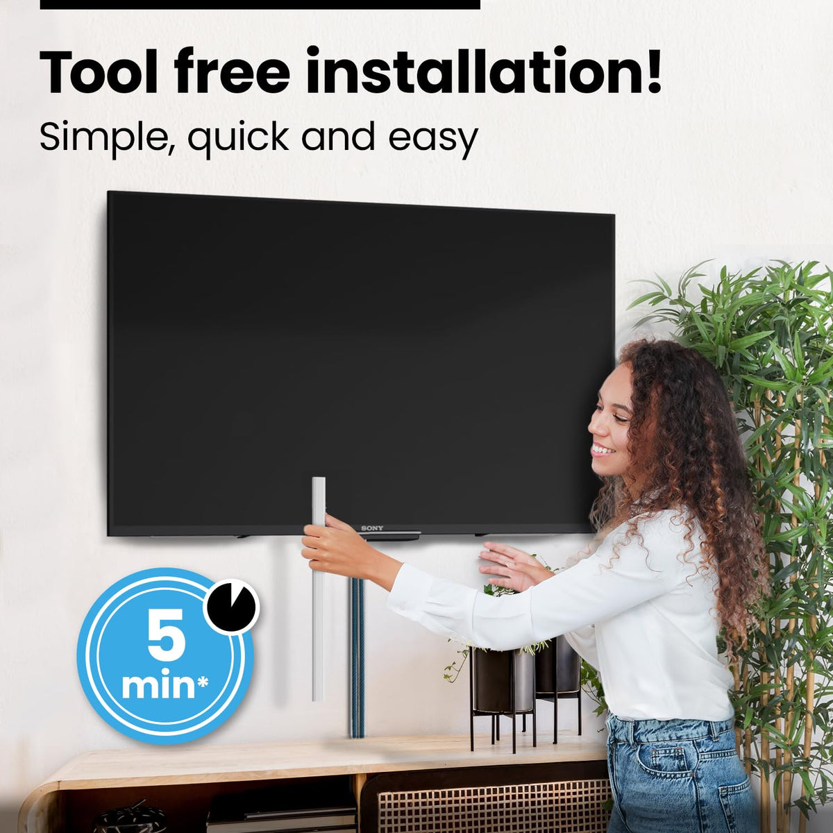 EVEO enclosed cables preventing pet access for safer home environment